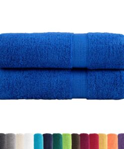 vidaXL Handdoeken SOLUND 2 st 600 g/m² 50x100 cm blauw
