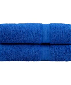 vidaXL Handdoeken SOLUND 2 st 600 g/m² 50x100 cm blauw