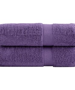 vidaXL Handdoeken SOLUND 2 st 600 g/m² 50x100 cm paars