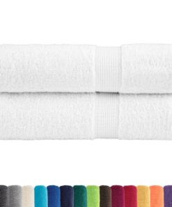 vidaXL Handdoeken SOLUND 2 st 600 g/m² 50x100 cm wit