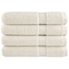 vidaXL Handdoeken SOLUND 4 st 600 g/m² 100x200 cm crèmekleurig