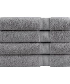 vidaXL Handdoeken SOLUND 4 st 600 g/m² 100x200 cm grijs