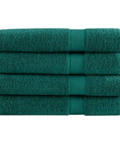 vidaXL Handdoeken SOLUND 4 st 600 g/m² 100x200 cm groen