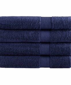 vidaXL Handdoeken SOLUND 4 st 600 g/m² 100x200 cm marineblauw