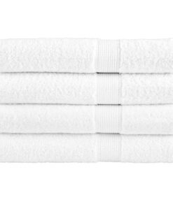 vidaXL Handdoeken SOLUND 4 st 600 g/m² 100x200 cm wit