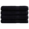 vidaXL Handdoeken SOLUND 4 st 600 g/m² 100x200 cm zwart