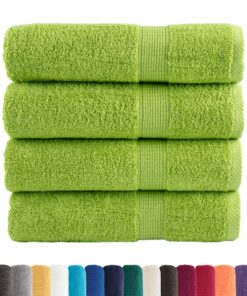 vidaXL Handdoeken SOLUND 4 st 600 g/m² 50x100 cm appelgroen