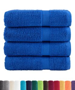 vidaXL Handdoeken SOLUND 4 st 600 g/m² 50x100 cm blauw