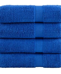 vidaXL Handdoeken SOLUND 4 st 600 g/m² 50x100 cm blauw