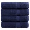vidaXL Handdoeken SOLUND 4 st 600 g/m² 50x100 cm marineblauw