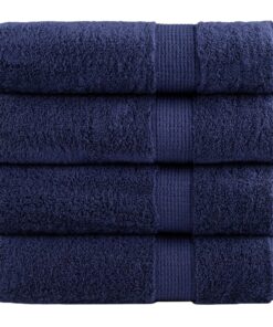 vidaXL Handdoeken SOLUND 4 st 600 g/m² 50x100 cm marineblauw