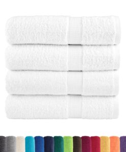 vidaXL Handdoeken SOLUND 4 st 600 g/m² 50x100 cm wit