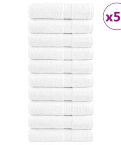 vidaXL Handdoeken SOLUND 50 st 600 g/m² 50x100 cm wiit