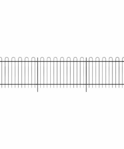 vidaXL Hek 600 x 150 cm Poedercoated staal