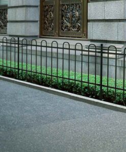 vidaXL Hek 600 x 150 cm Poedercoated staal