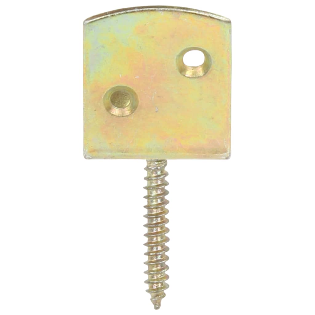 vidaXL Hekpaneelbeugels 24 st L-vorm gegalvaniseerd metaal - Image 5