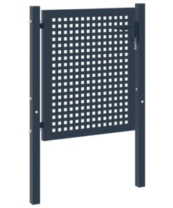 vidaXL Hekpoort Antraciet 102x75 cm Staal