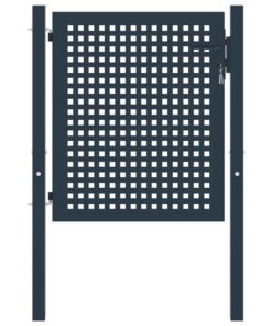 vidaXL Hekpoort Antraciet 102x75 cm Staal