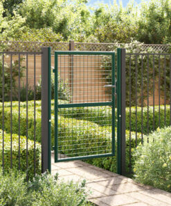 vidaXL Hekpoort staal 100x125 cm groen