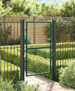 vidaXL Hekpoort staal 100x150 cm groen