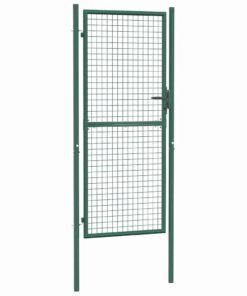 vidaXL Hekpoort staal 100x200 cm groen