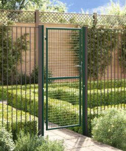 vidaXL Hekpoort staal 100x200 cm groen