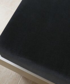 vidaXL Hoeslaken jersey 100x200 cm katoen zwart