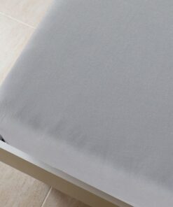 vidaXL Hoeslaken jersey 140x200 cm katoen grijs