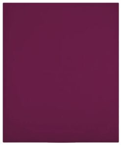 vidaXL Hoeslaken jersey 180x200 cm katoen bordeauxrood