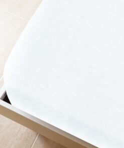 vidaXL Hoeslaken jersey 90x200 cm katoen wit
