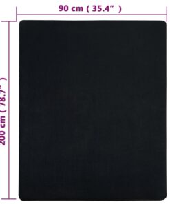 vidaXL Hoeslaken jersey 90x200 cm katoen zwart