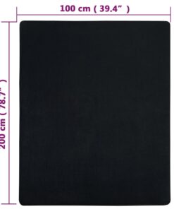 vidaXL Hoeslakens 2 st jersey 100x200 cm katoen zwart