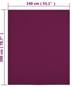 vidaXL Hoeslakens 2 st jersey 140x200 cm katoen bordeauxrood