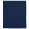 vidaXL Hoeslakens 2 st jersey 140x200 cm katoen marineblauw