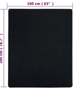 vidaXL Hoeslakens 2 st jersey 160x200 cm katoen zwart