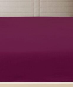 vidaXL Hoeslakens 2 st jersey 90x200 cm katoen bordeauxrood