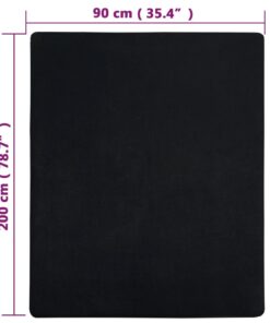 vidaXL Hoeslakens 2 st jersey 90x200 cm katoen zwart