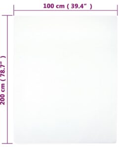 vidaXL Hoeslakens jersey 2 st 100x200 cm katoen wit