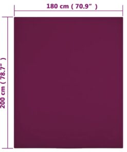 vidaXL Hoeslakens jersey 2 st 180x200 cm katoen bordeauxrood