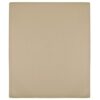 vidaXL Hoeslakens jersey 2 st 180x200 cm katoen taupe