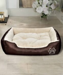 vidaXL Hondenbed bruin en beige XXL