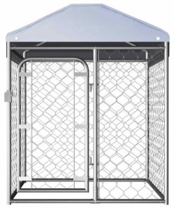vidaXL Hondenkennel voor buiten met dak 100x100x125 cm