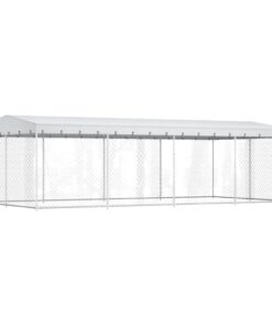 vidaXL Hondenkennel voor buiten met dak 7