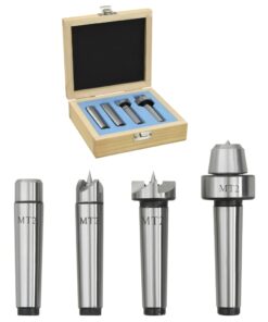 vidaXL Houtdraaibankcenters 4 st MT2 staal