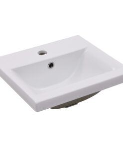 vidaXL Inbouwwastafel 42x39x18 cm keramiek wit