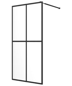 vidaXL Inloopdouchewand 100x195 cm transparant gehard glas