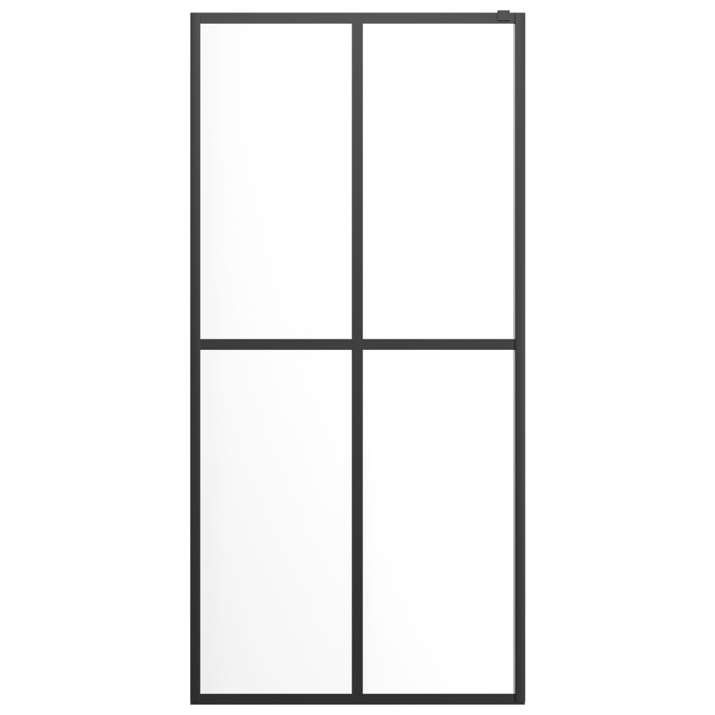 vidaXL Inloopdouchewand 118x190 cm transparant gehard glas - Image 4