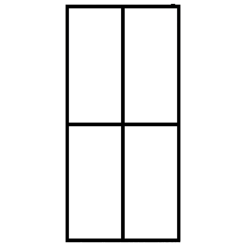 vidaXL Inloopdouchewand 140x195 cm mat gehard glas - Image 3