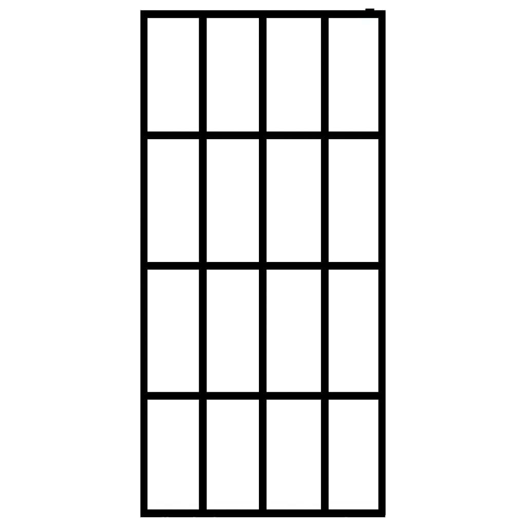 vidaXL Inloopdouchewand 140x195 cm mat gehard glas - Image 3
