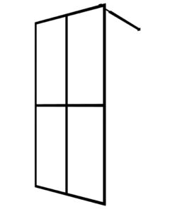 vidaXL Inloopdouchewand 80x195 cm mat gehard glas